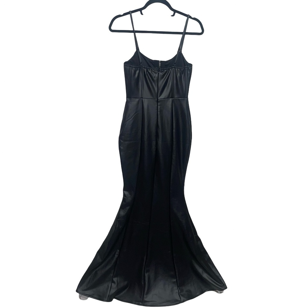 Akira Women's The Main Character Pu Maxi Dress Sz Small - Picture 8 of 16